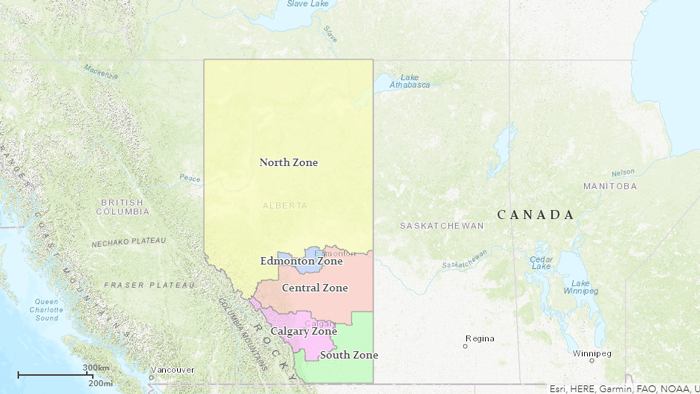 Alberta Covid-19 Map